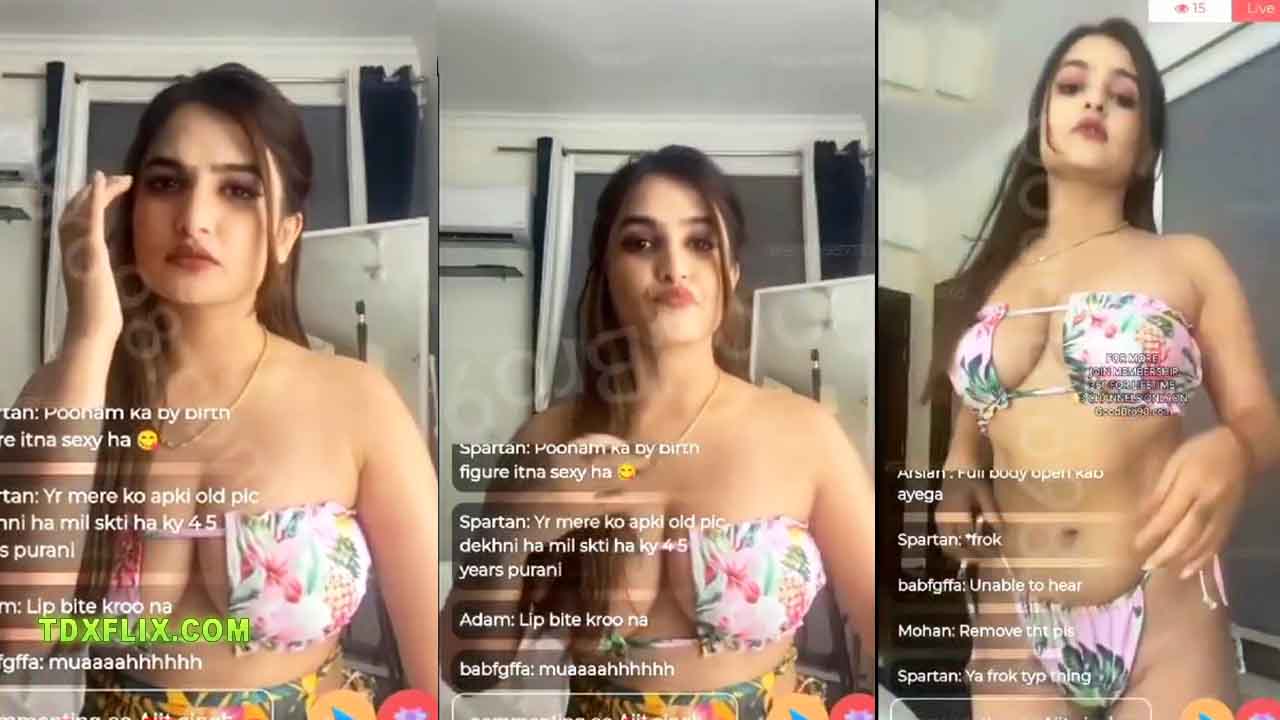 Sassy Poonam Nude Live in Bra Panty