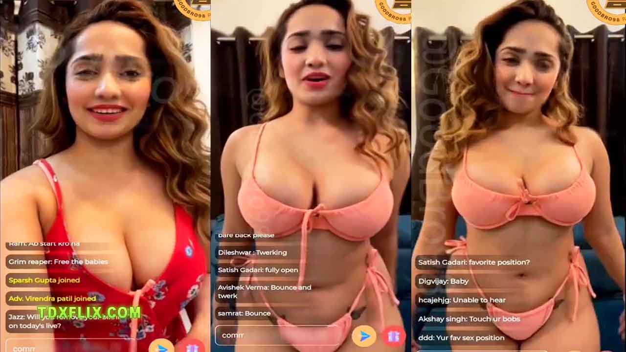 Aditi Mistry Nude Live in Orange Bra Panty Video